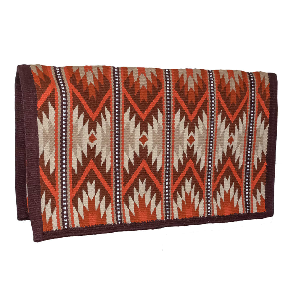 KD Saddle Blankets Brown Rust Wool Saddle Blanket 34x40