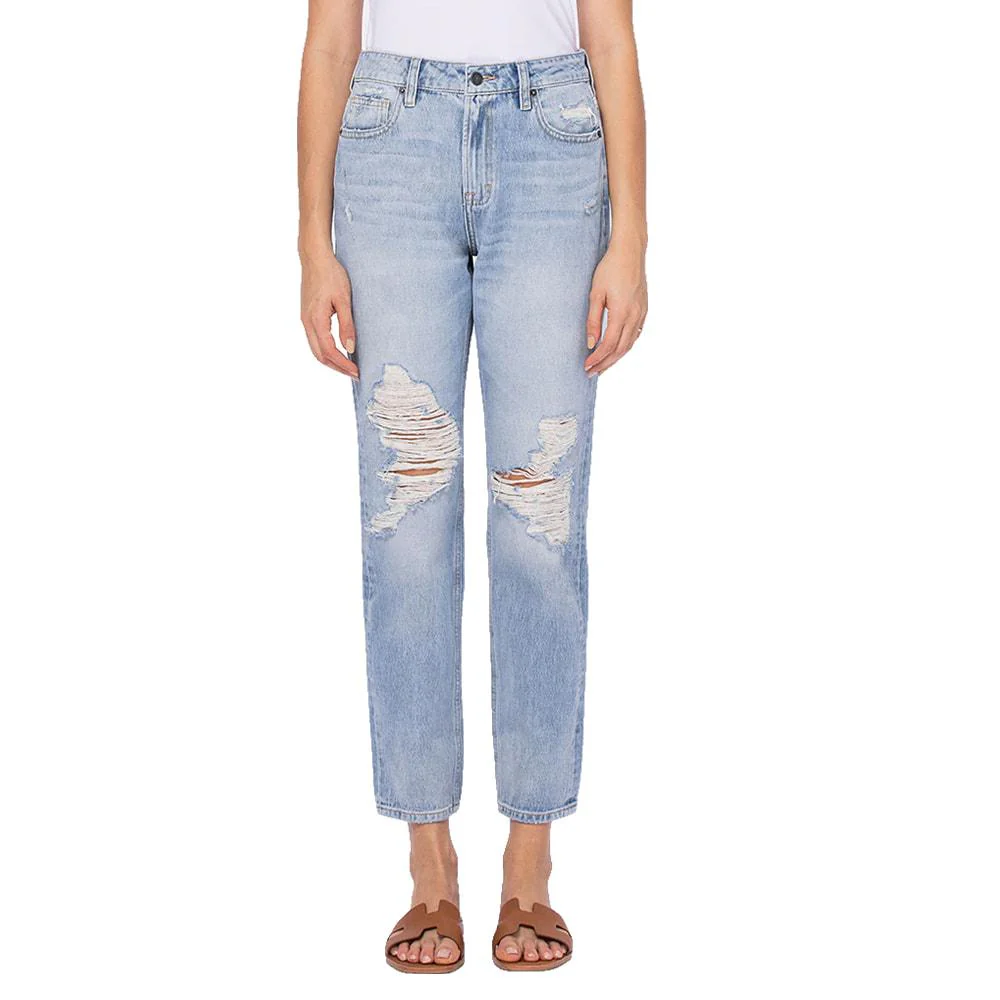 Hidden Jeans Basic Light Wash Women's Mom Jeans - Image 2